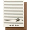 I Miss You Greeting Card