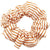 Copper Striped Scrunchie