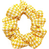 Yellow Houndstooth Scrunchie