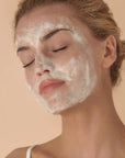 Embryolisse Exfoliating Milk Powder - Models face shown with product applied