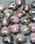 Keystone Crystals Rhonodite Puffy Heart Gemstone