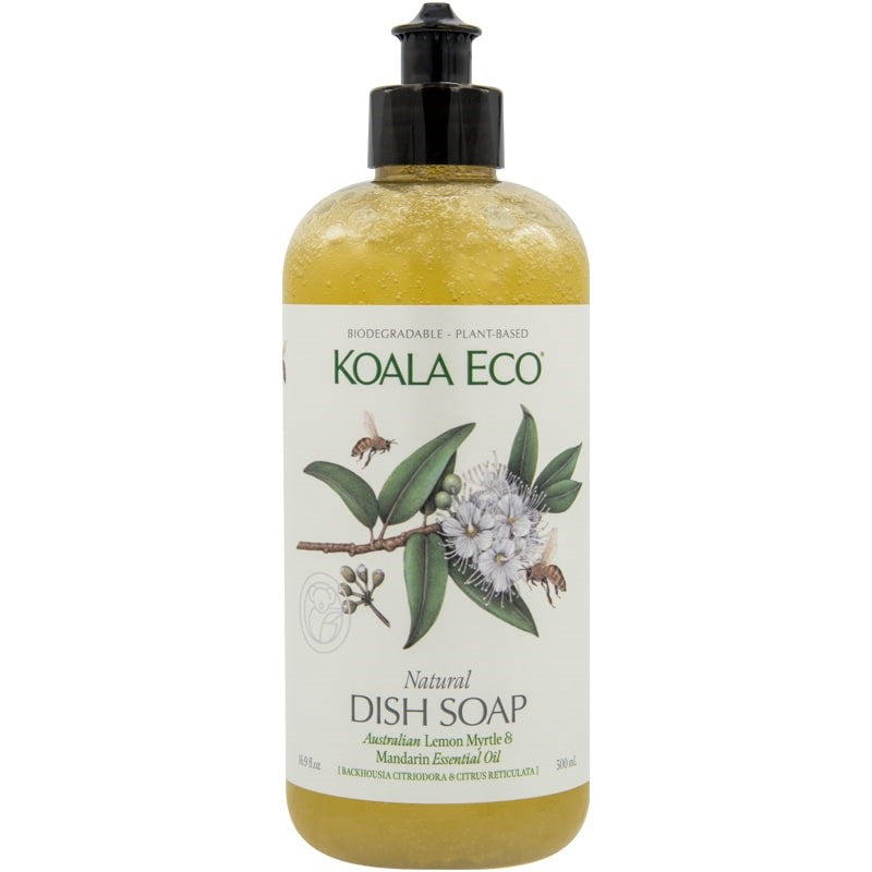 Koala Eco Natural Dish Soap - Lemon, Myrtle &amp; Mandarin (16.9 oz)