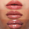 Kosas Wet Stick Moisturizing Lip Shine - Hot Beach - Product shown on models with different skin tones