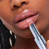 Kosas Wet Stick Moisturizing Lip Shine - Hot Beach - Closeup of model applying product