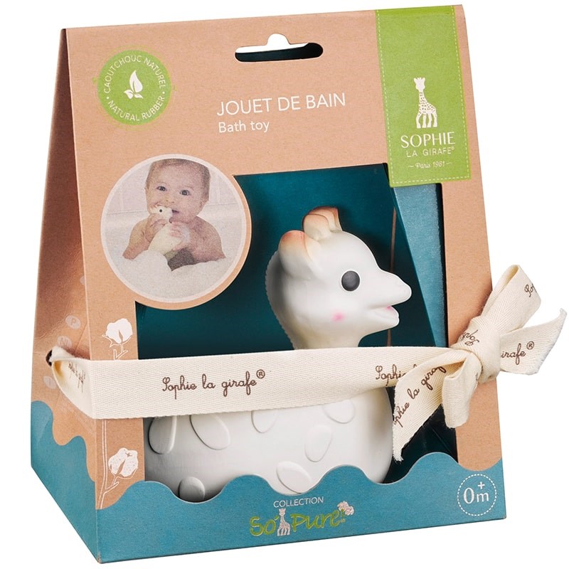 Sophie La Girafe So&#39;Pure Bath Toy - Product shown in packaging
