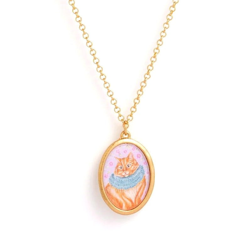 Fable England Catherine Rowe Pet Portraits Ginger Pendant Necklace