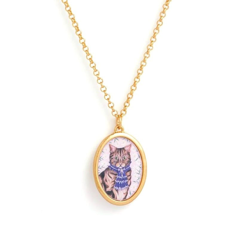 Fable England Catherine Rowe Pet Portraits Tabby Pendant Necklace