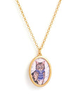 Fable England Catherine Rowe Pet Portraits Tabby Pendant Necklace