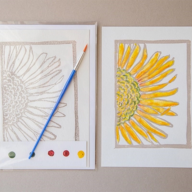 Ashes & Arbor Sunflowers Watercolor Card Art Kit