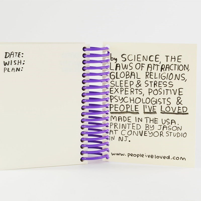 People I've Loved Wish It, Attract It, Make It Real Journal - Product shown open