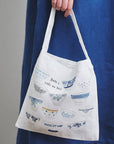 Fog Linen Work Isabelle Boinot Bag - Cafe au lait Bowl - Product shown in models hand