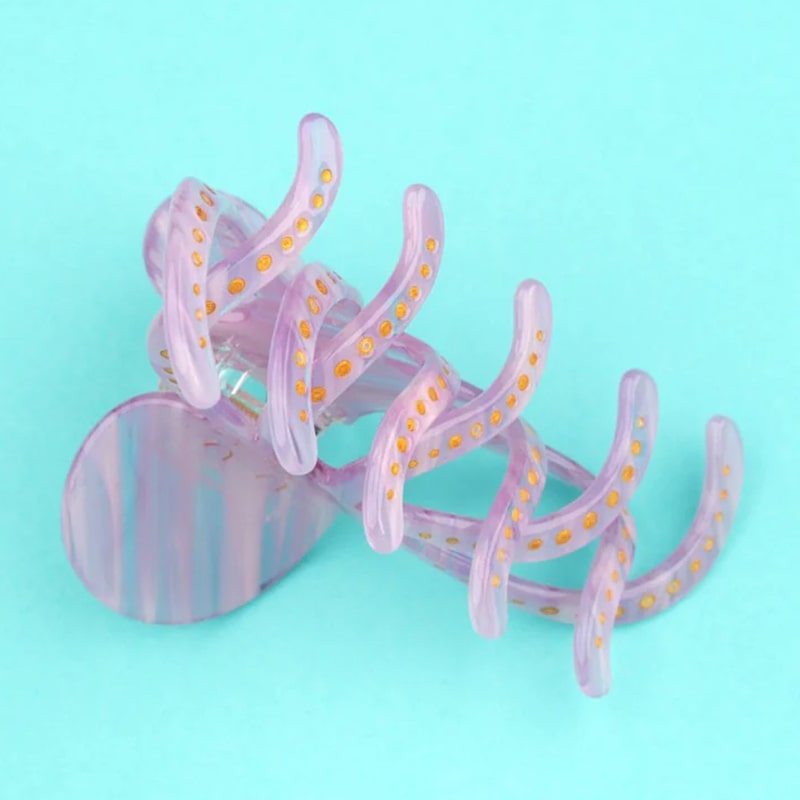 Coucou Suzette Octopus Hair Claw - Product shown on blue background