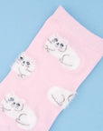 Coucou Suzette Persian Cat Socks - Closeup of product