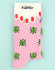 Coucou Suzette Beetle Socks - Product shown in packaging