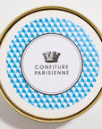 Confiture Parisienne Cassis Jasmin - top of jelly jar lid shown