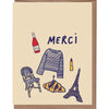 French Thank You Greeting Card
