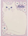 Bromstad Printing Co. Negative Space Floral Cat - Risograph A2 Notepad (1 pc)