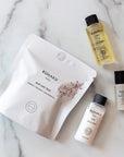 Ruhaku Hair Care Trial & Travel Set - Products shown on marble background