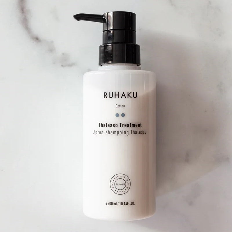 Ruhaku Thalasso Scalp & Hair Treatment - Product shown on marble background