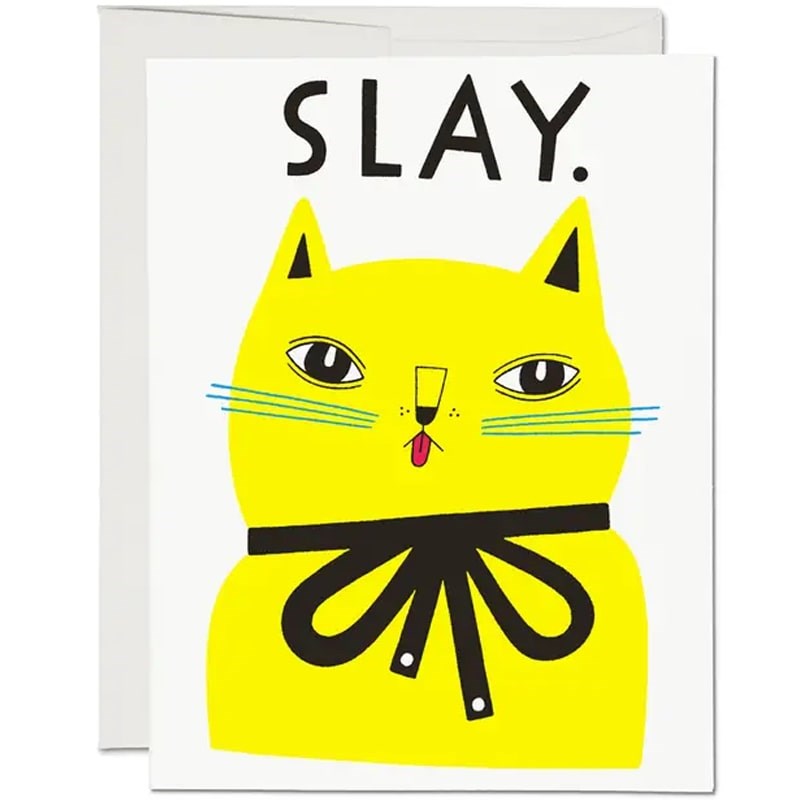 Red Cap Cards Slay Friendship Greeting Card (1 pc)