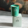Kerzon Fragranced Candle - Menthe Poivrée (190 g) - product shown stacked on top of packaging.