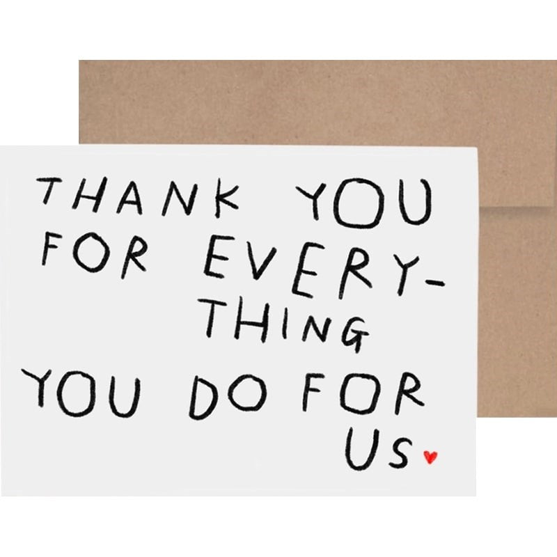 Rani Ban Co Thank You For Everything You Do For Us Greeting Card (1 pc)