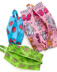Baggu 3D Zip Set - Keith Haring - Products shown with zipper open