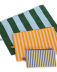 Baggu Go Pouch Set - Hotel Stripes (3 pcs) shown flat