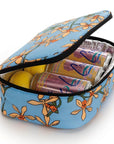 Baggu Lunch Box - Orchid - Product shown with zipper open