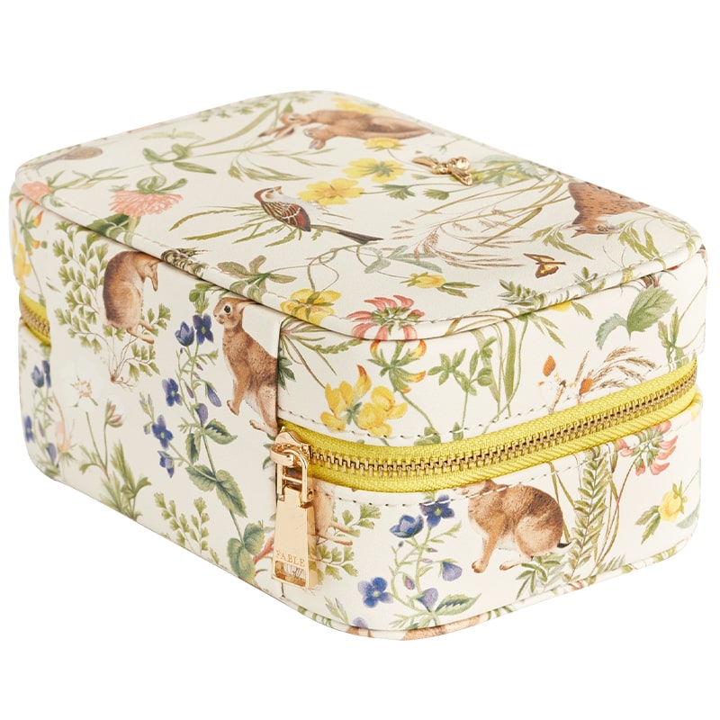 Fable England Large Meadow Creatures Jewelry Box - Marshmallow - Product shown on white background