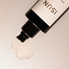 Close up of ISUN Amethyst Calming Body Oil (100 ml) showing product swatch