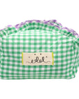 Casa Edel Bolsa Verde Pouch Bag - bag shown with fabric logo