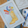 Cowboy Boot Flowers Watercolor Card Art Kit - Beautyhabit