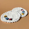 Seak Flower Embroidered Cotton Coasters Set (6 pcs)