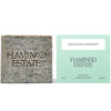 Flamingo Estate Organics Exfoliating Peppermint Soap Brick (340 g) - product shown next to packaging. 