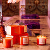 ROEN Candles La Condesa Scented Candle - product shown next to packaging and additional candles