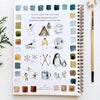 Emily Lex Studio Winter Watercolor Workbook (1 pc) - backside of product shown