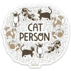 Gingiber Cat Person Sticker (1 pc)