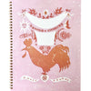 French Storybook Rooster Lined Notebook