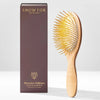 Snow Fox Skincare Gua Sha Hair & Scalp Brush: Premium Wooden Edition - product shown beside packaging/box