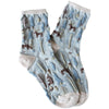 Winter Forest Casual Socks - Oatmeal & Denim
