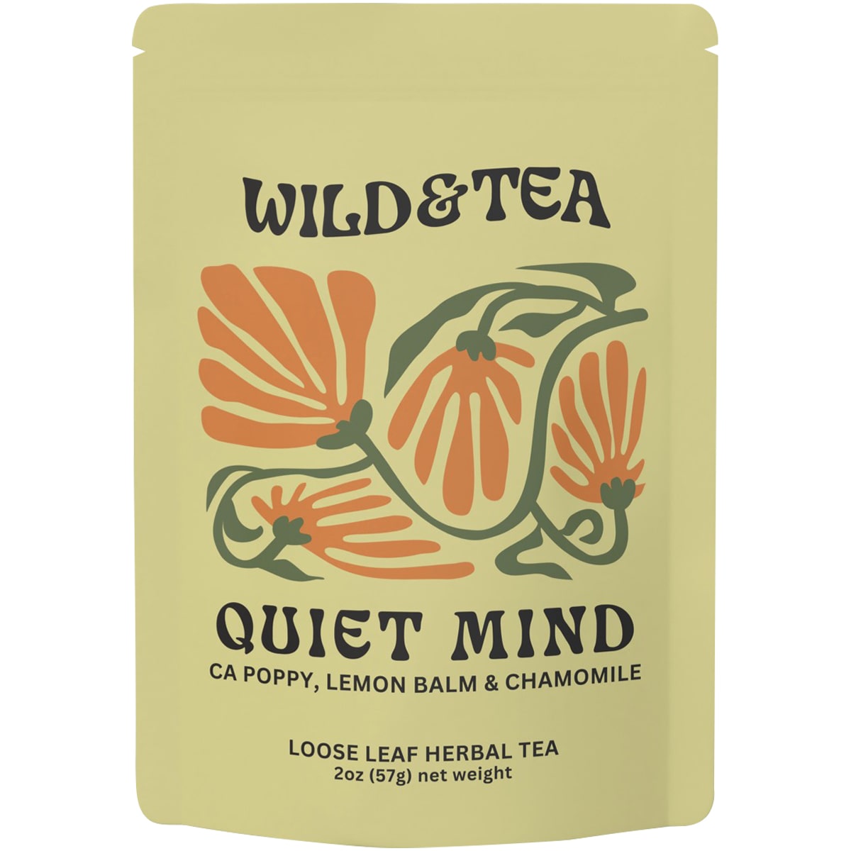 Wild & Tea Quiet Mind Herbal Tea (2 oz)