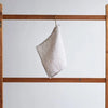 Fog Linen Work Natural Linen Waffle Face & Body Cloth (1 pc) - product shown hanging from rack