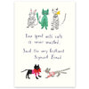 Freud's Persian Kitty Greeting Card