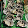 Flamingo Estate California Harvest Ambrosia Fuyu Honey Hachiya Persimmon Vinegar (408 ml) - product shown next to oysters.
