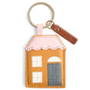 Tan & Pink House Keyring / Bag Charm