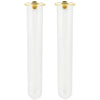 Three by Three Seattle Magnetic Clear Vase - Gold (2 pcs)