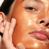 Augustinus Bader The Hydrogel Face Mask - model shown with product on face