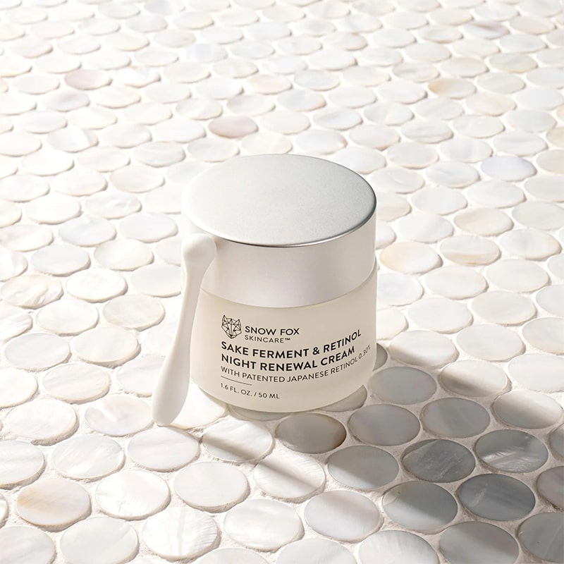 Snow Fox Skincare Sake Ferment & Retinol Night Renewal Cream