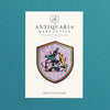 Antiquaria Cat Lady Embroidered Patch - product shown packaging